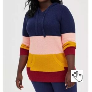 Torrid Raglan Tunic Hoodie